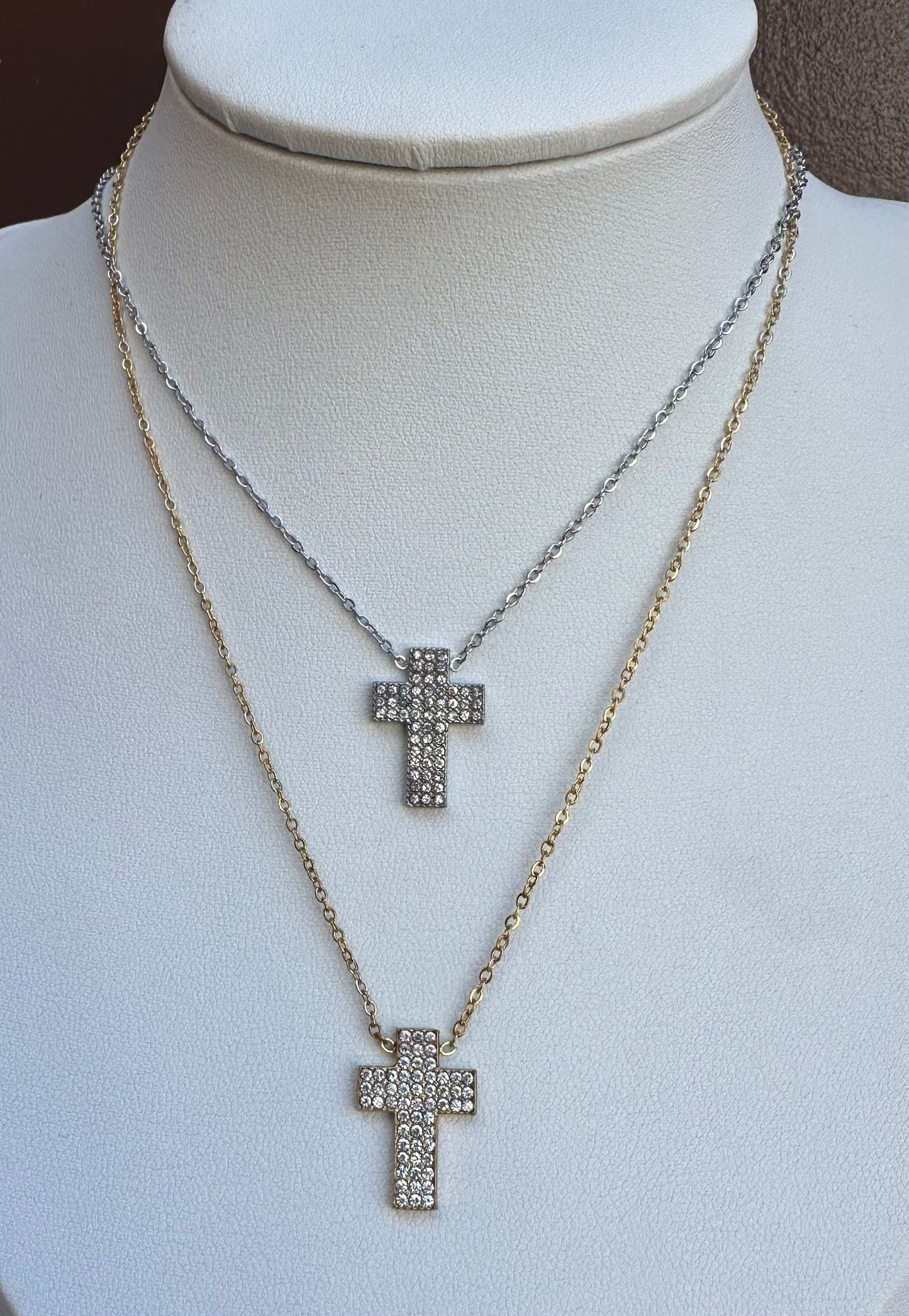 Collana Croce piatta