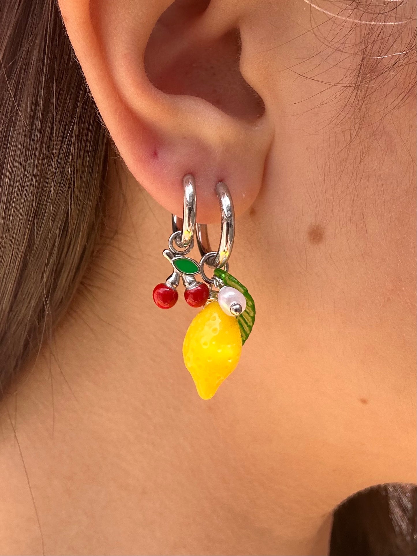 Mono-orecchini Limone