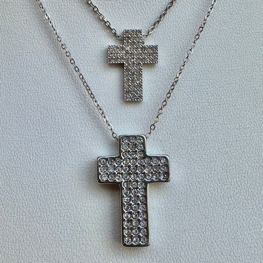 Collana Croce piatta