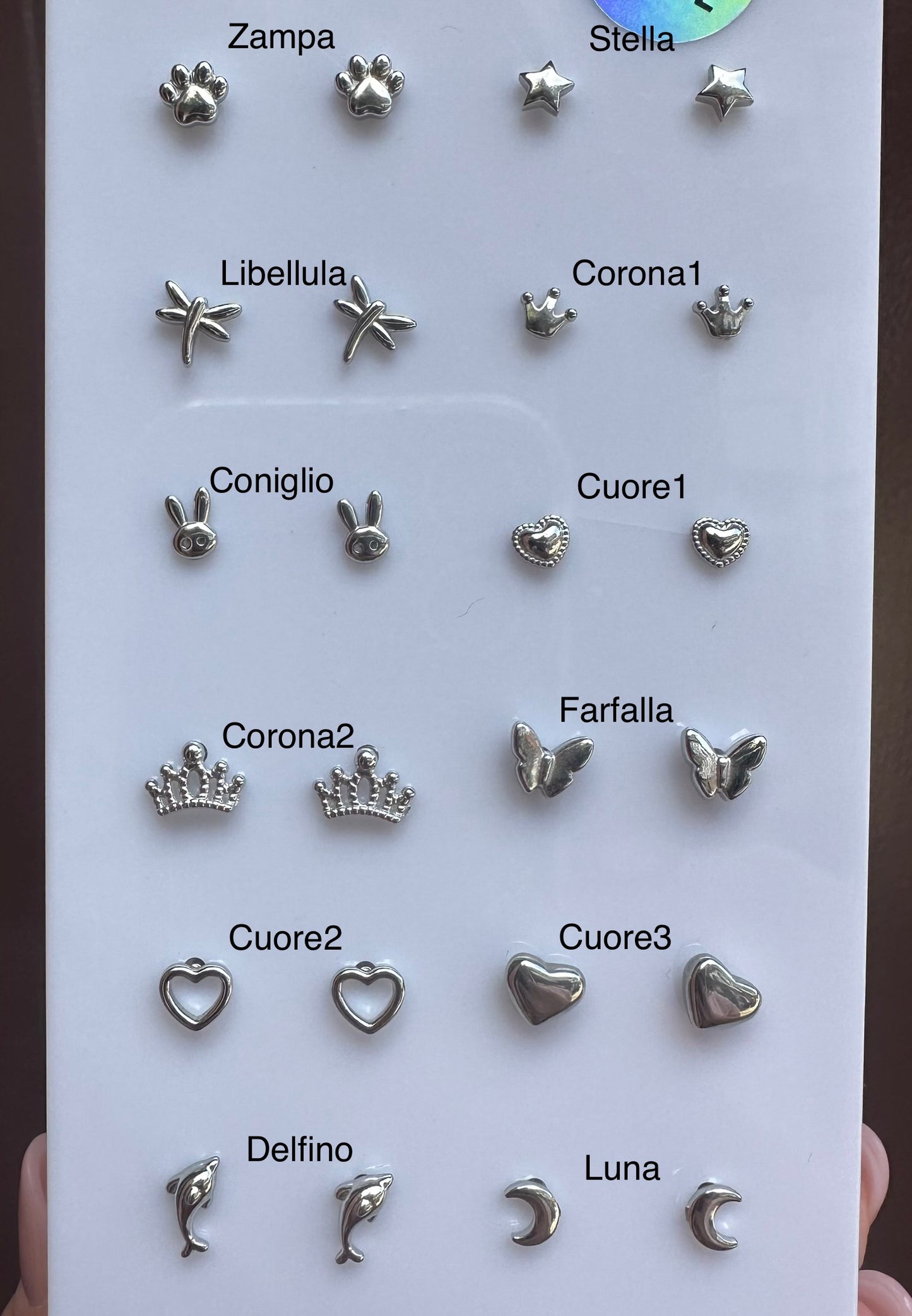 Mono-orecchini al lobo collezione Classic