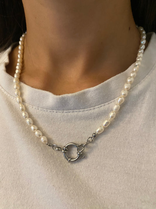 Collana Elizabeth con perle ovali