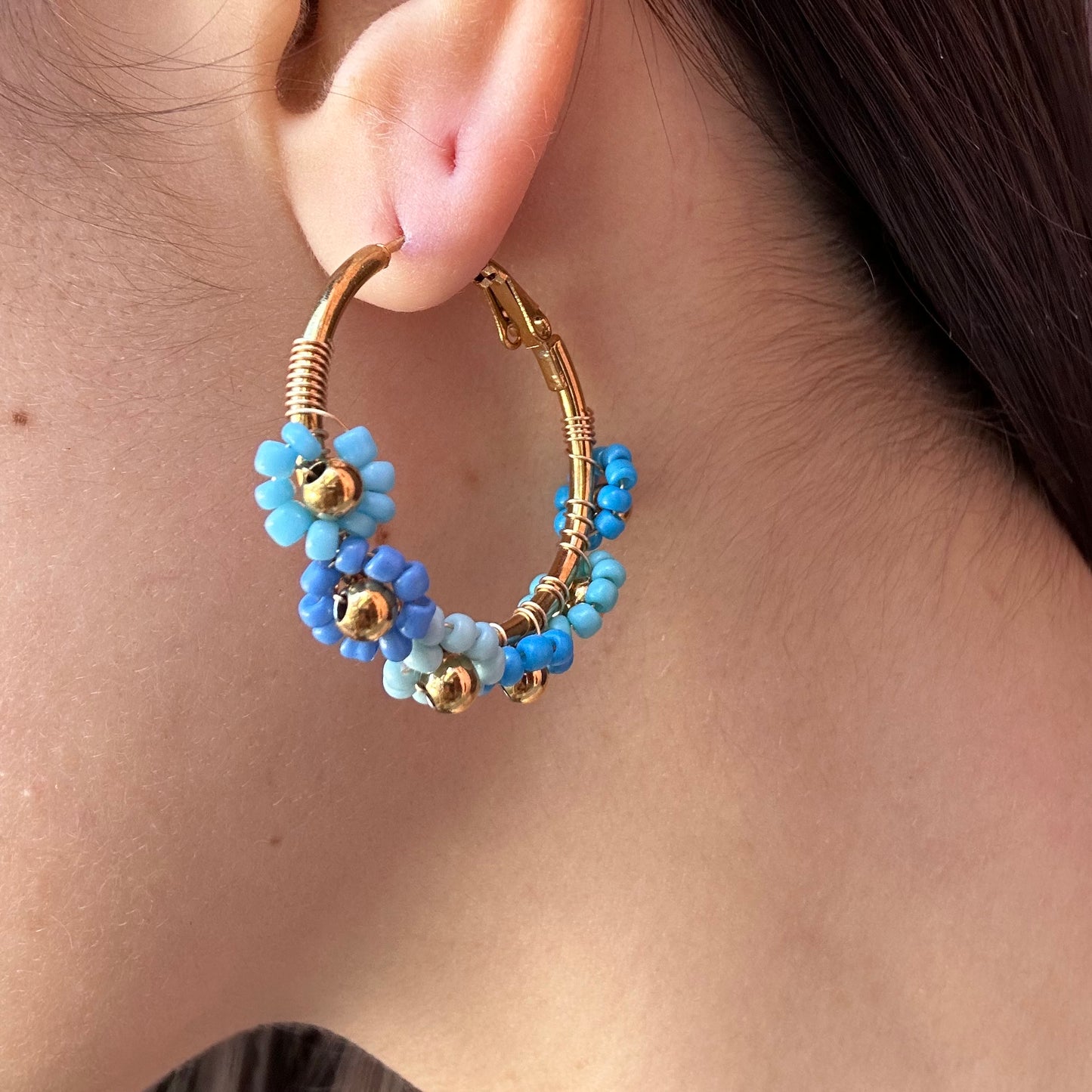 Orecchini Daisy a cerchio special edition