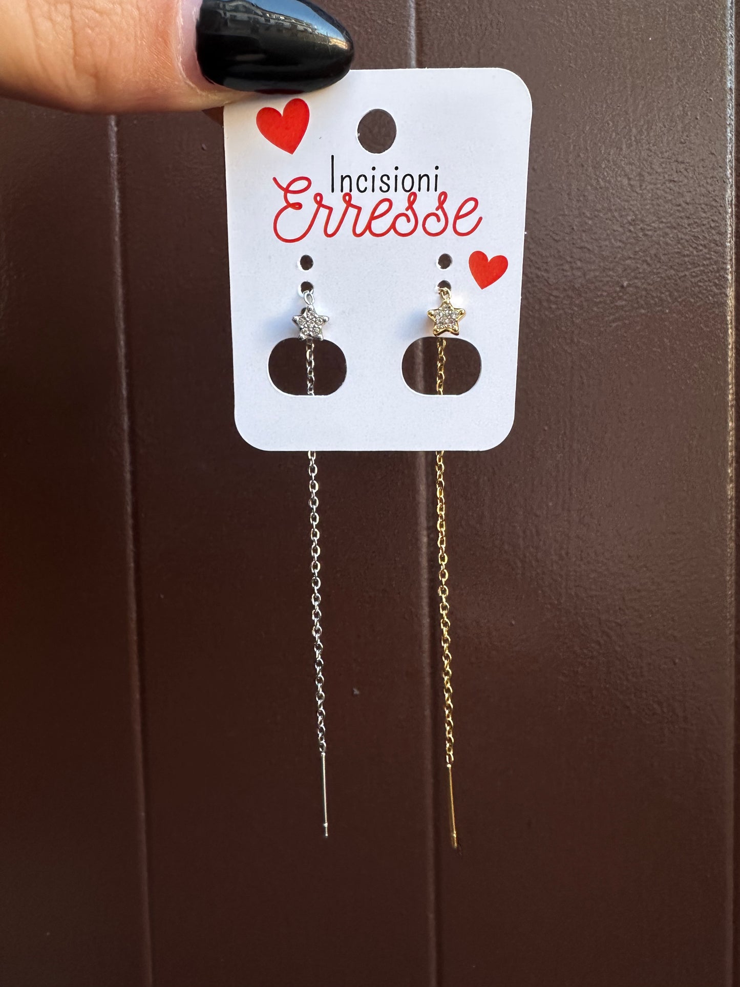 Mono-orecchini Niddle Stars (6 modelli)
