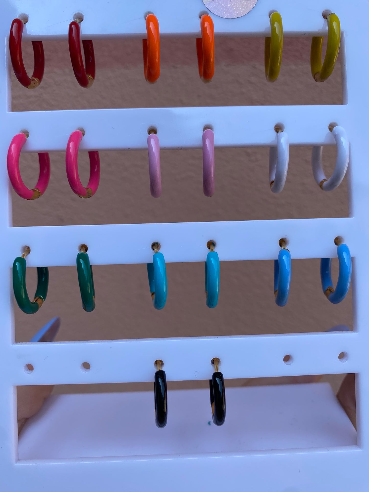 Mono-orecchini Color Hoops