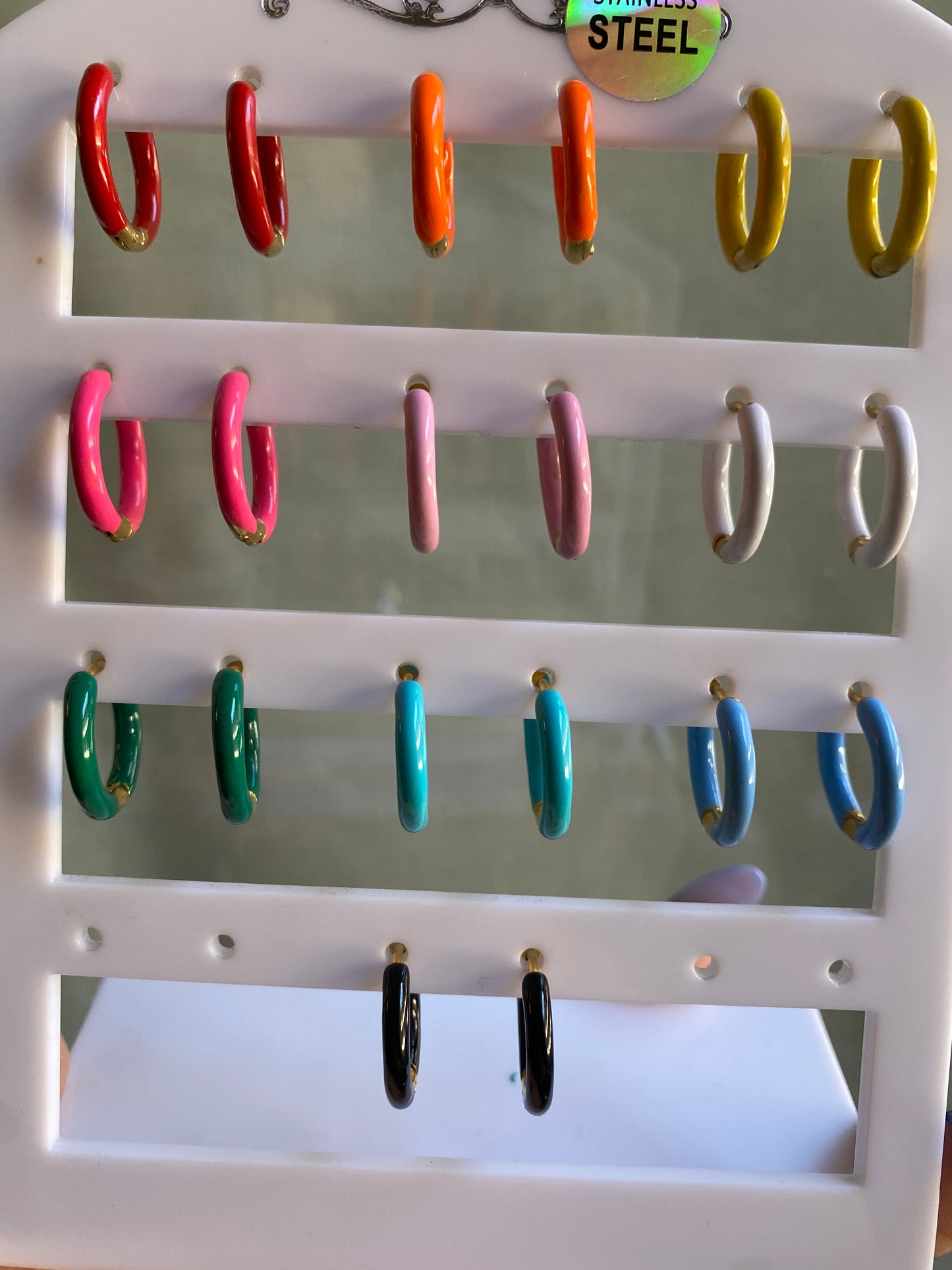 Mono-orecchini Color Hoops