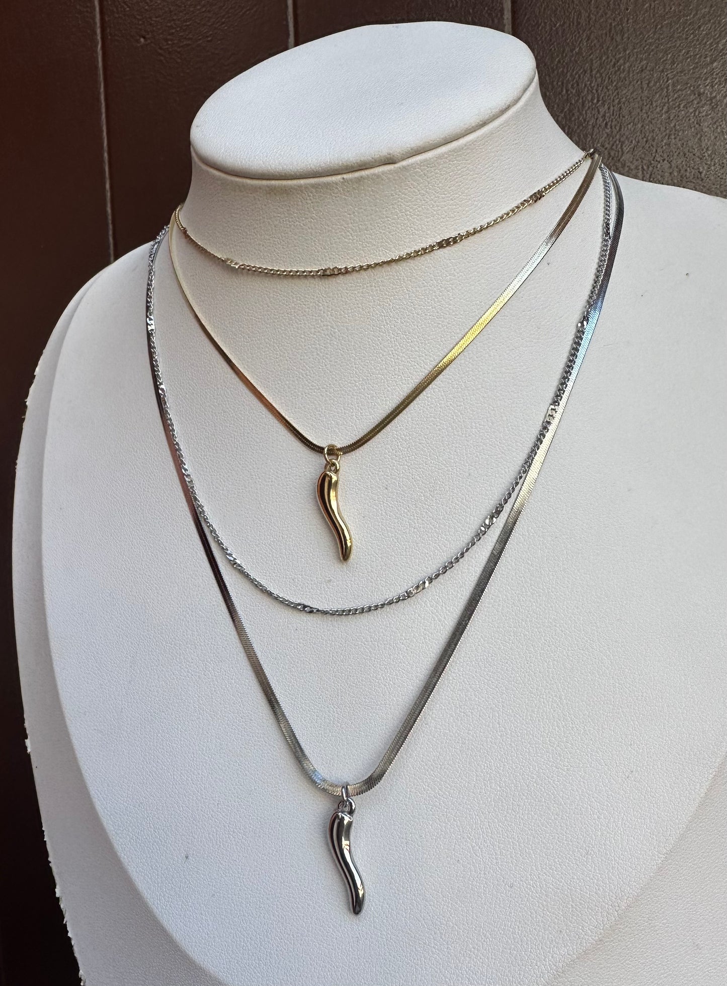 Collana Peperoncino doppio filo