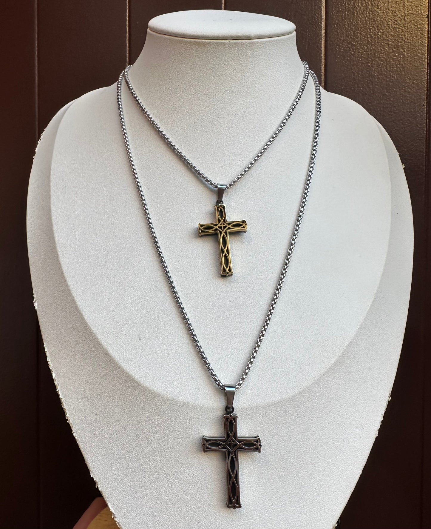Collana croce Intreccio