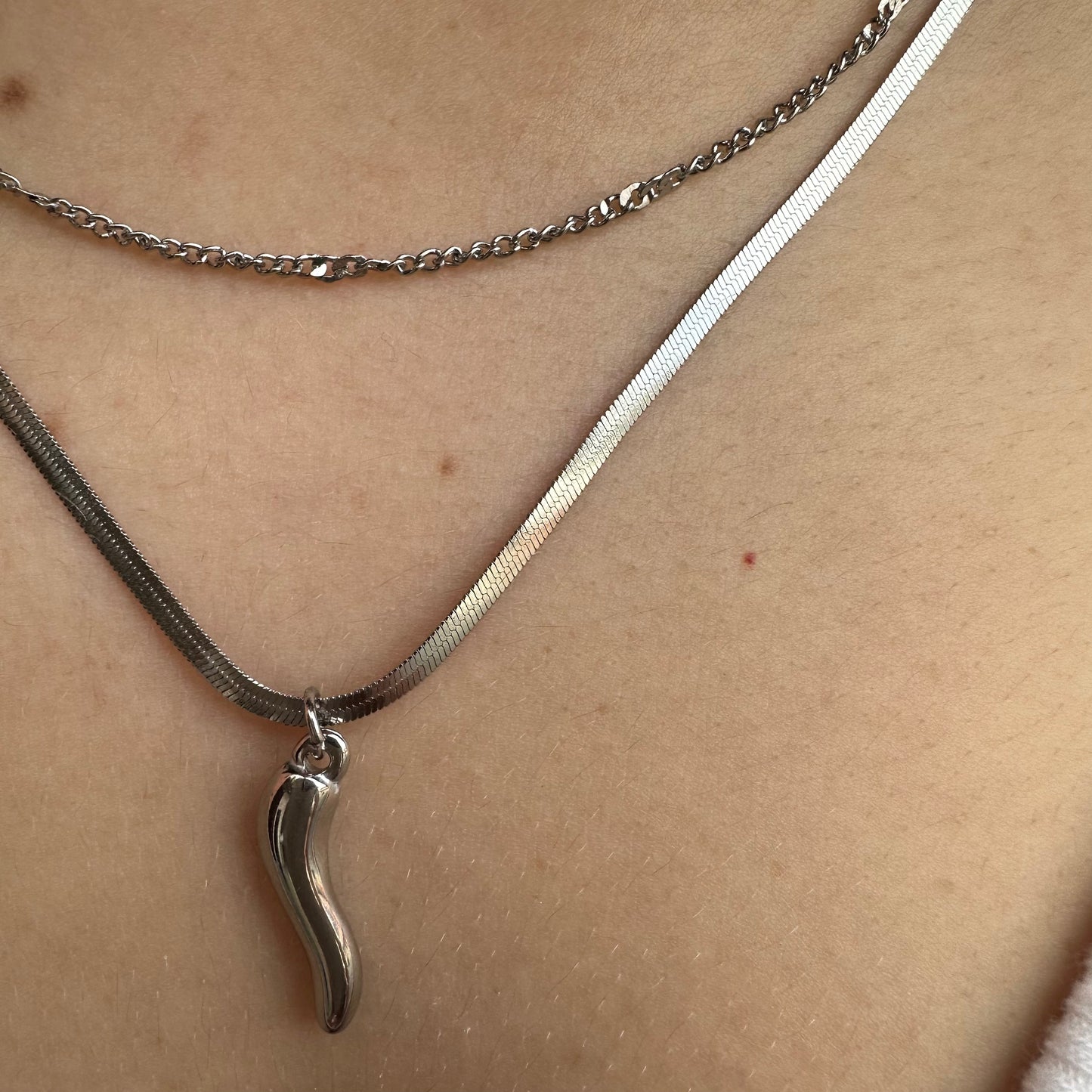 Collana Peperoncino doppio filo
