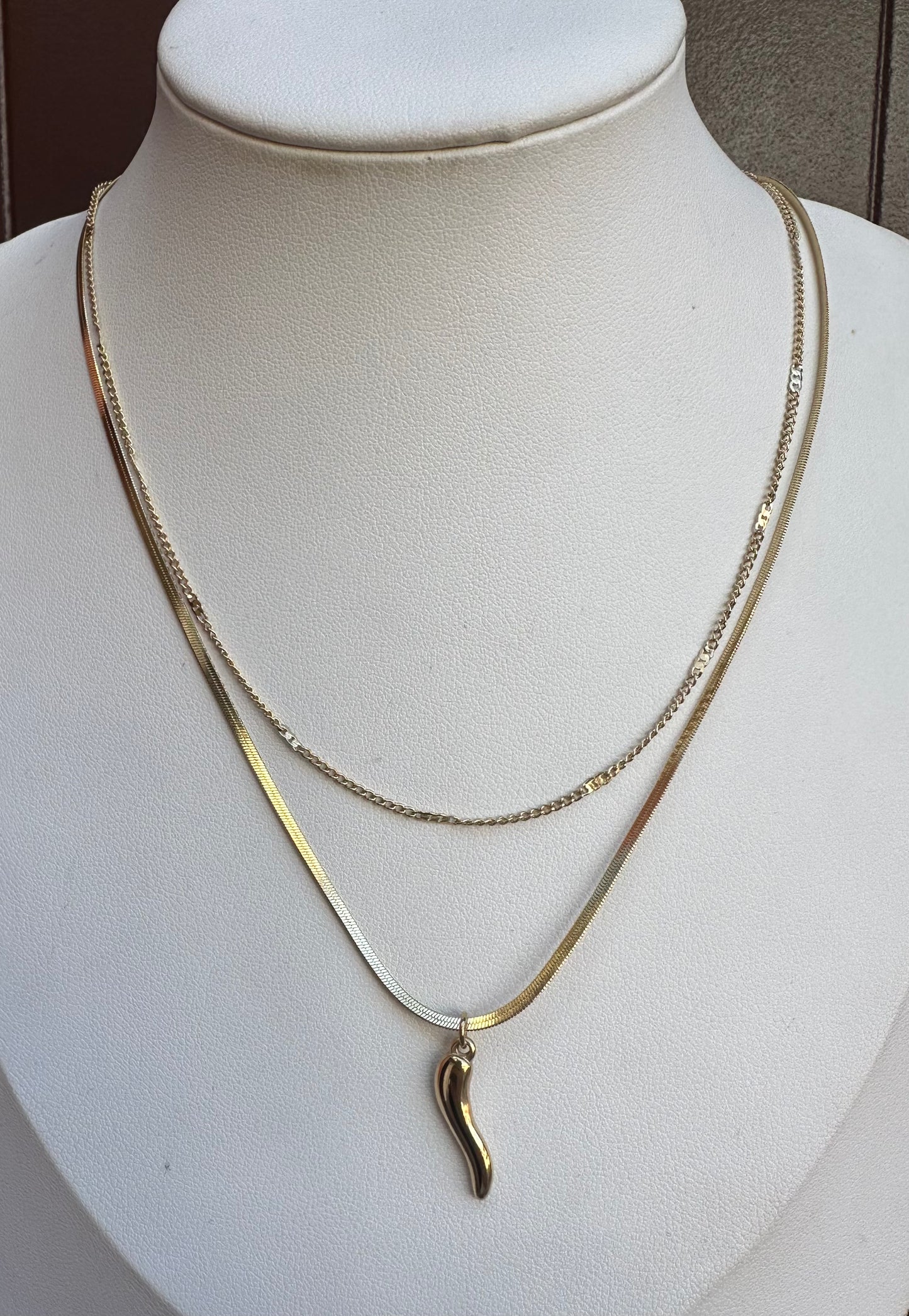 Collana Peperoncino doppio filo