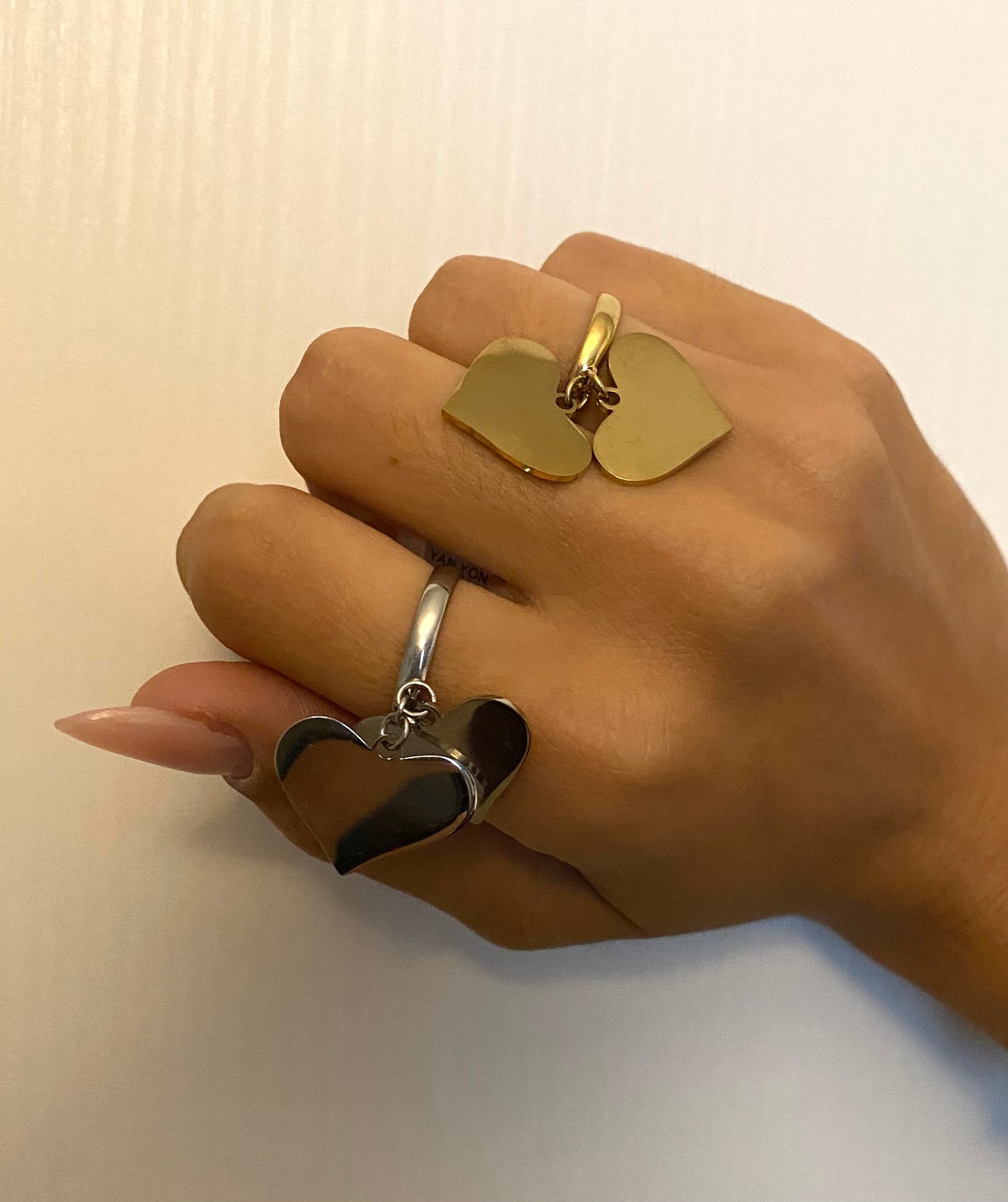 Anello Pendant cuori (2 modelli)