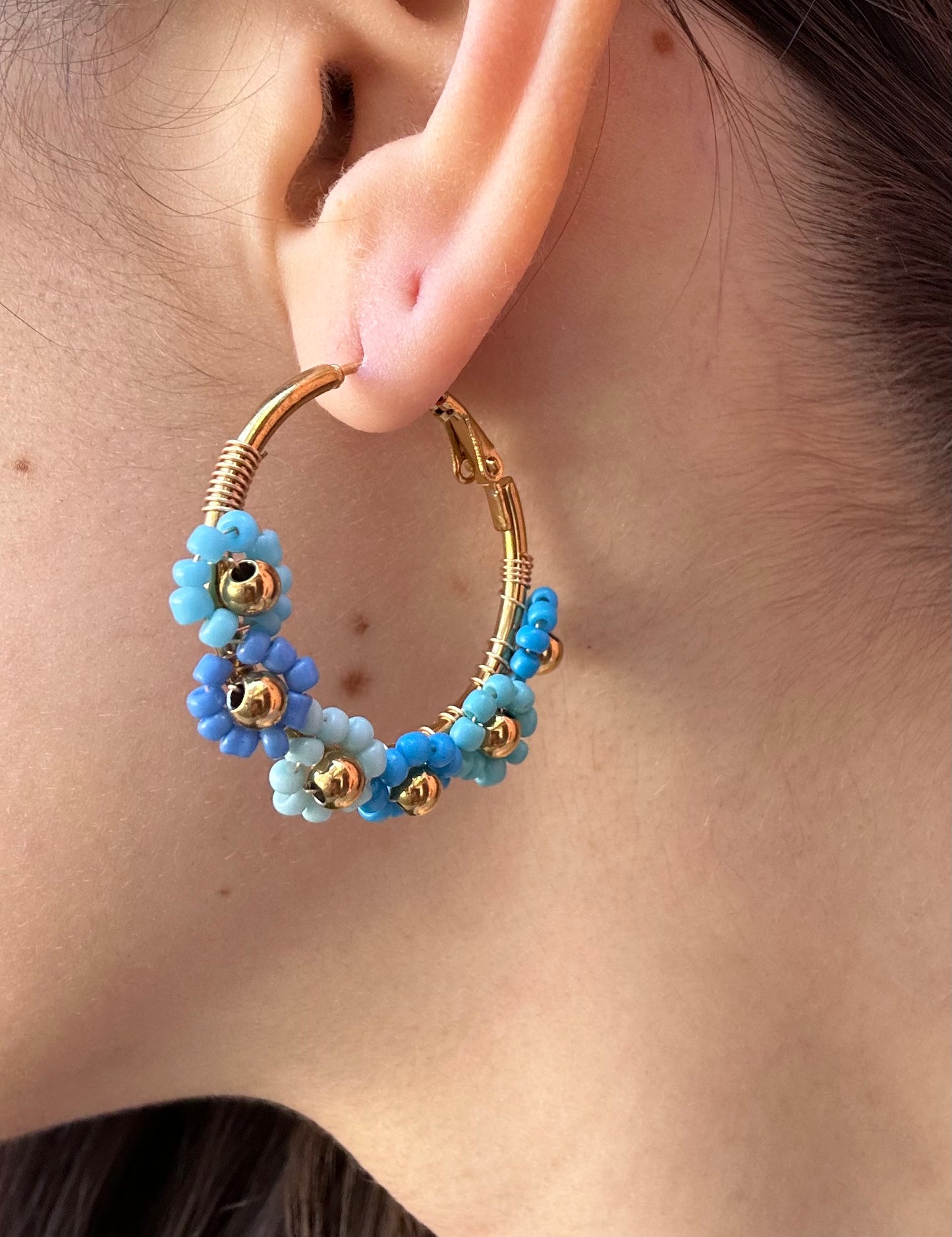 Orecchini Daisy a cerchio special edition