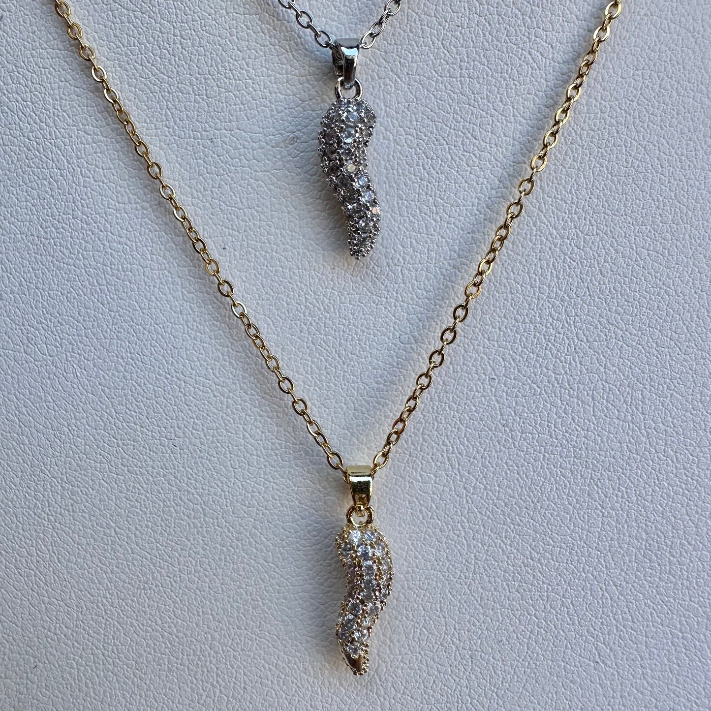 Collana Peperoncino strass