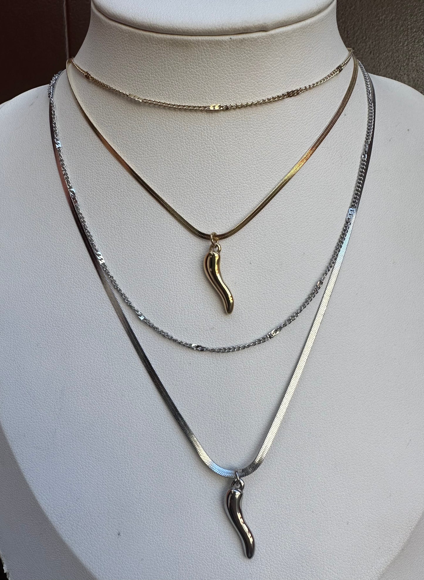 Collana Peperoncino doppio filo