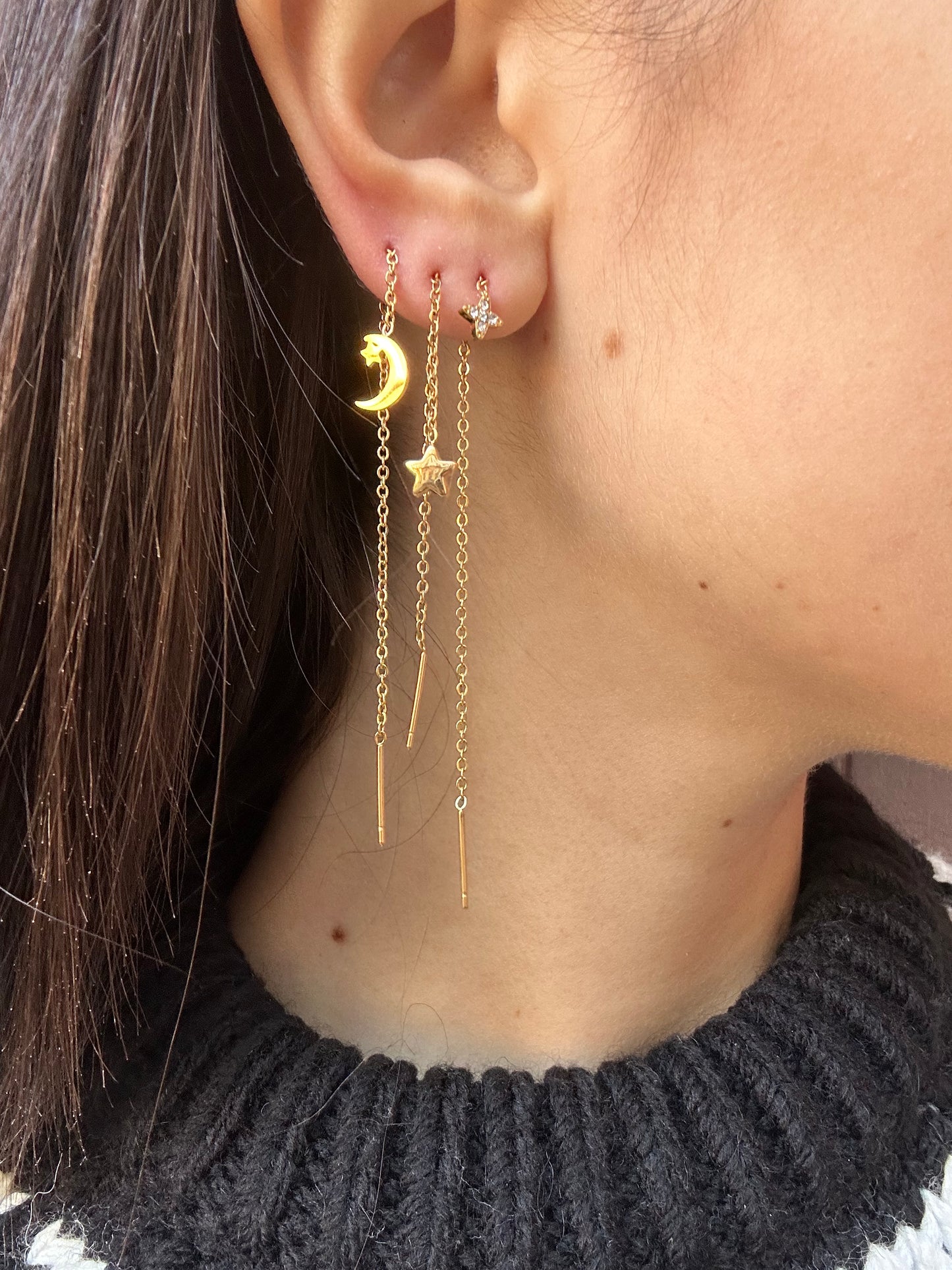 Mono-orecchini Niddle Stars (6 modelli)