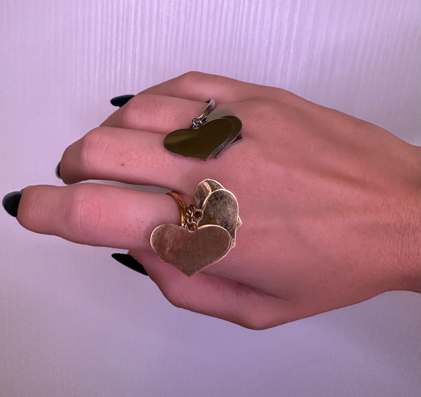 Anello Pendant cuori (2 modelli)