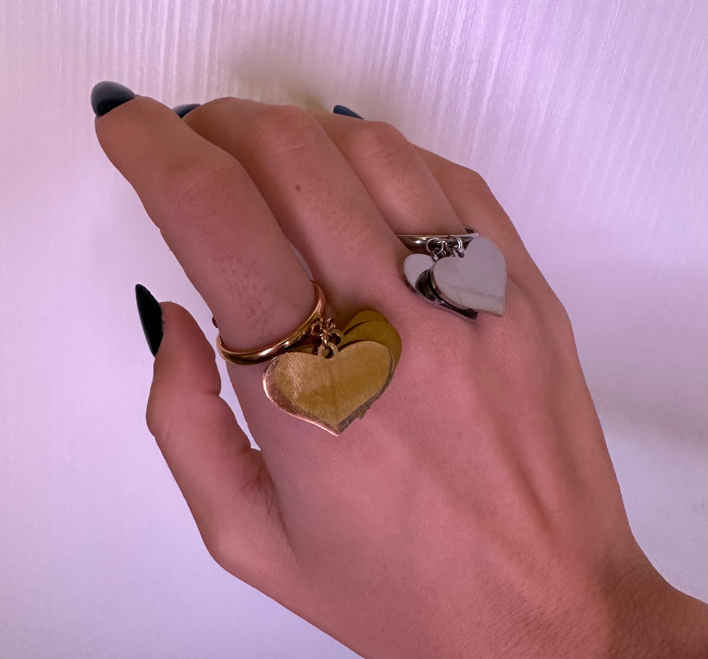 Anello Pendant cuori (2 modelli)