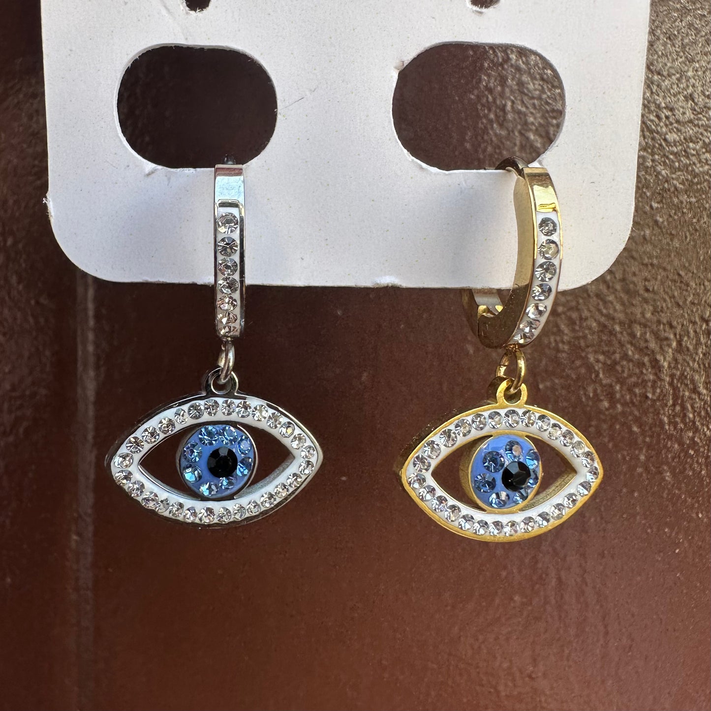 Mono-orecchini Eye strass