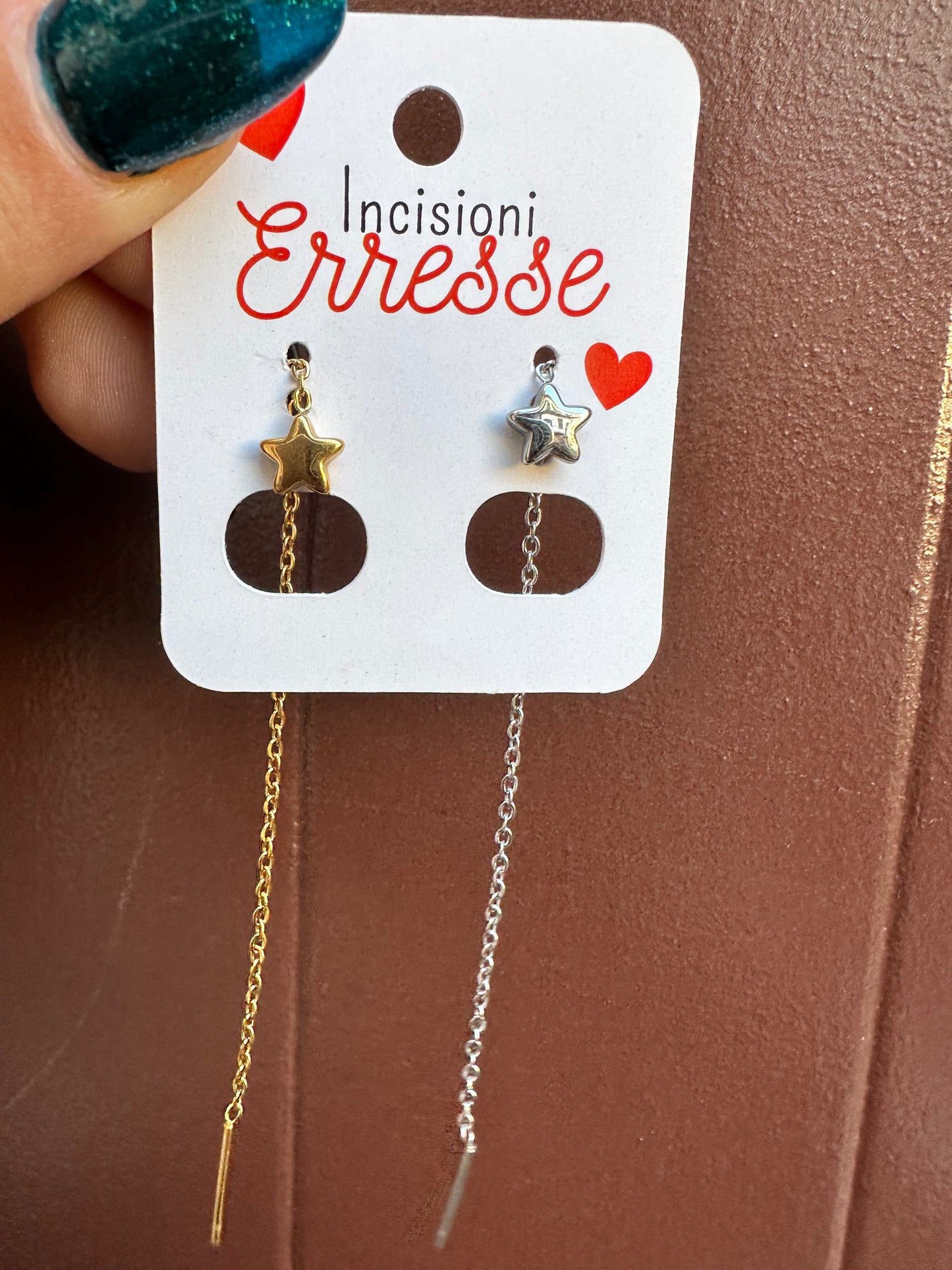 Mono-orecchini Niddle Stars (6 modelli)