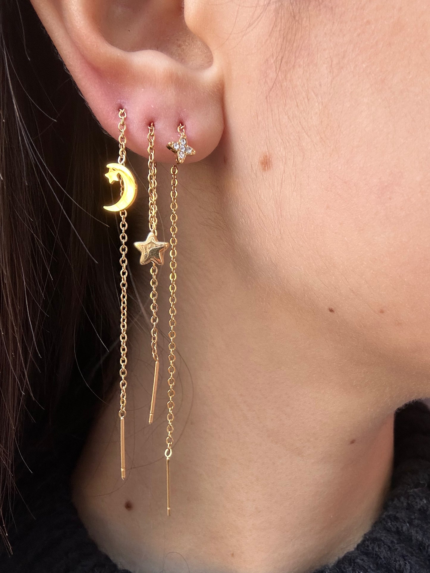 Mono-orecchini Niddle Stars (6 modelli)