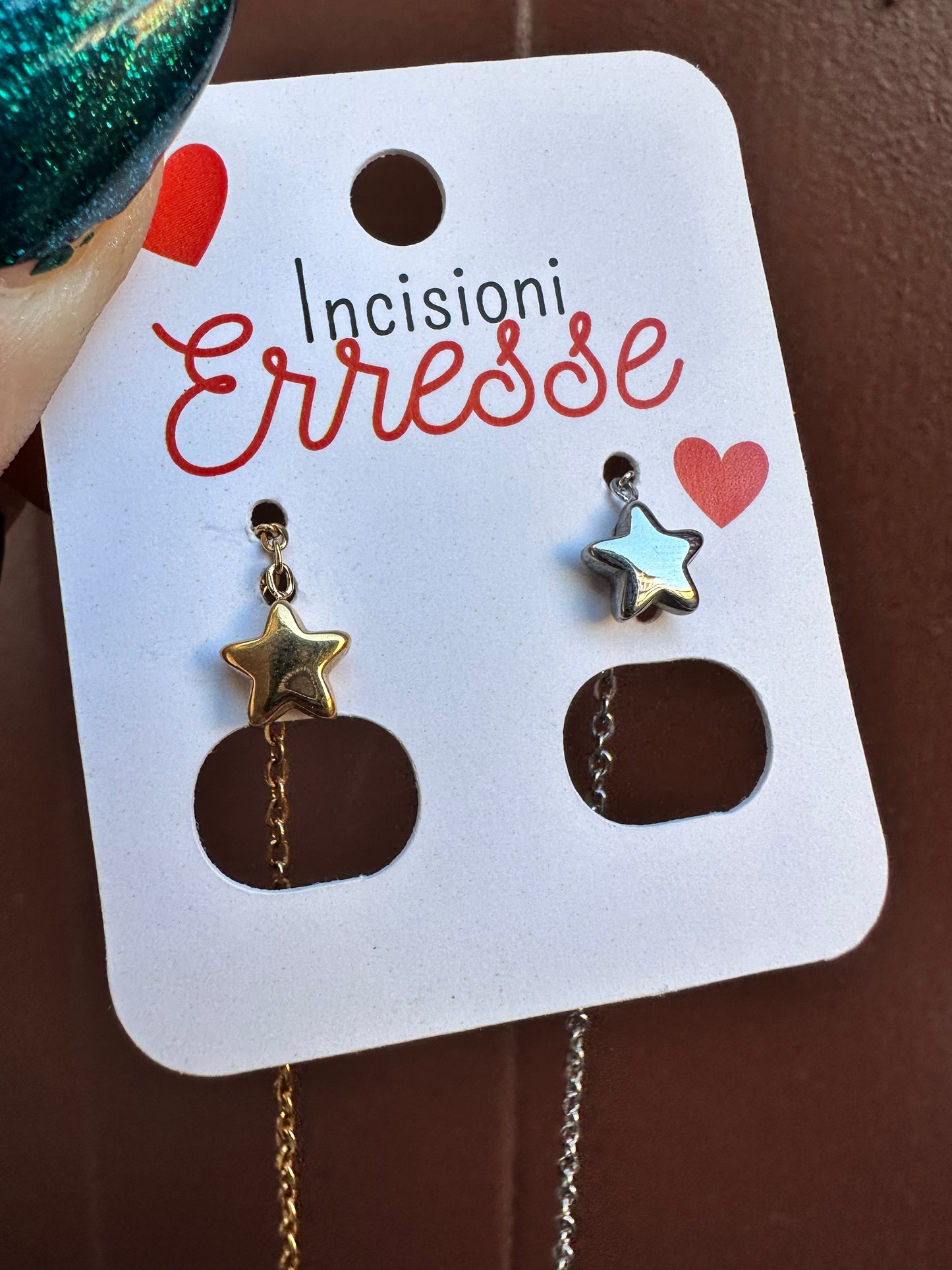 Mono-orecchini Niddle Stars (6 modelli)