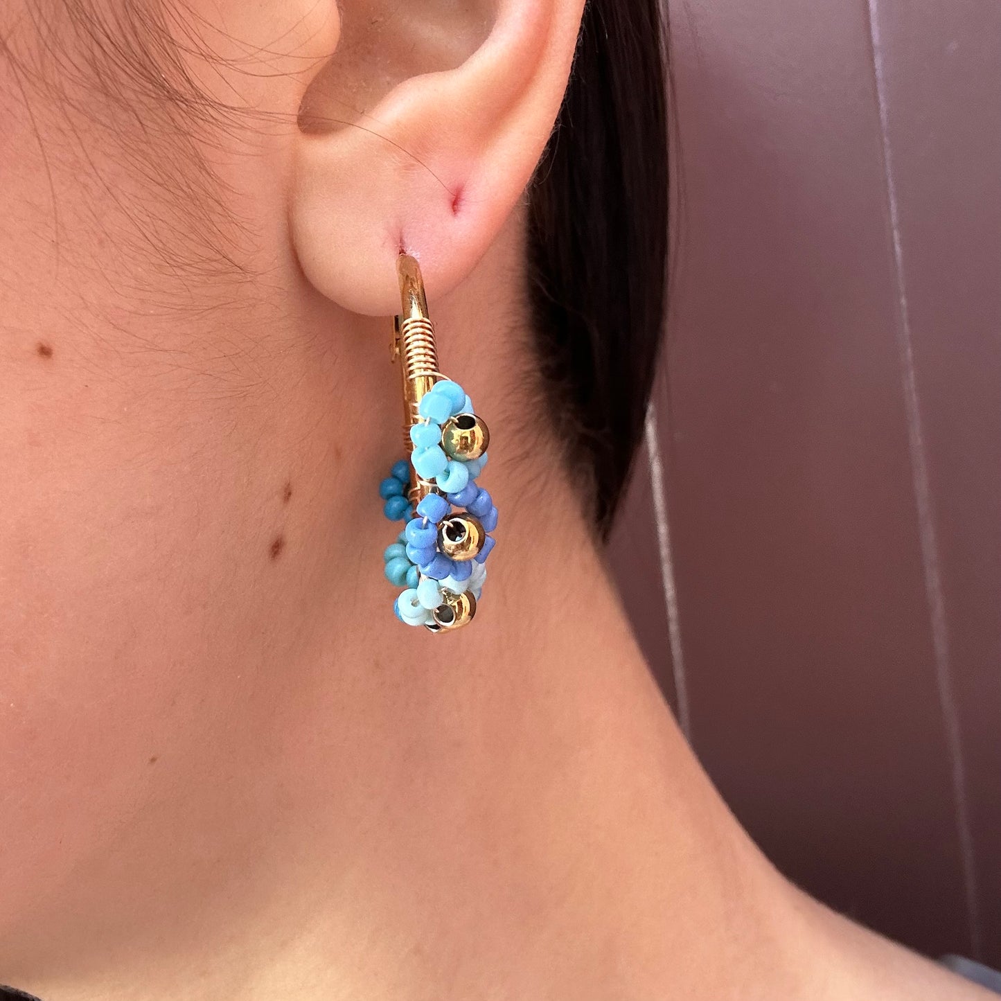 Orecchini Daisy a cerchio special edition