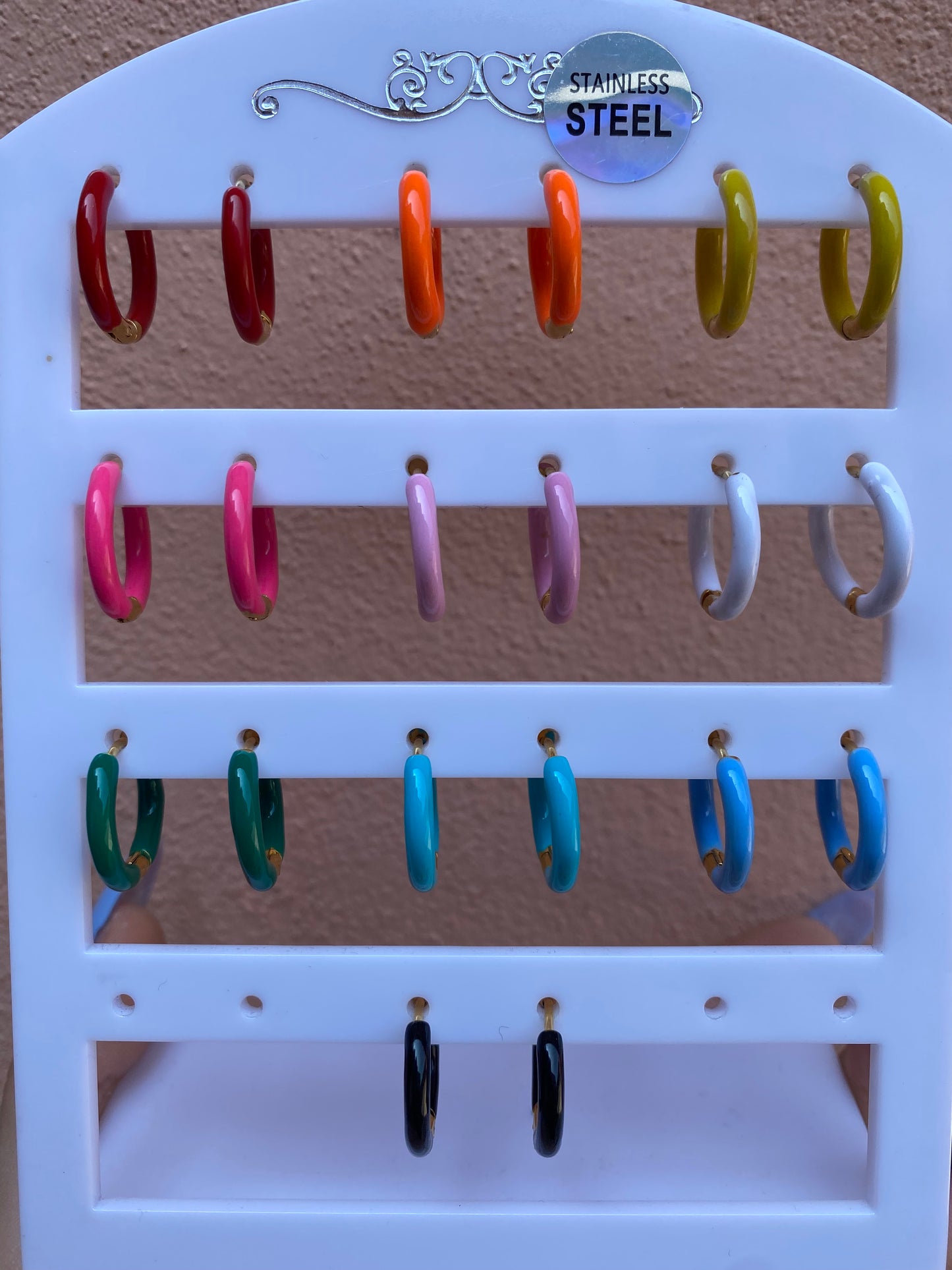 Mono-orecchini Color Hoops