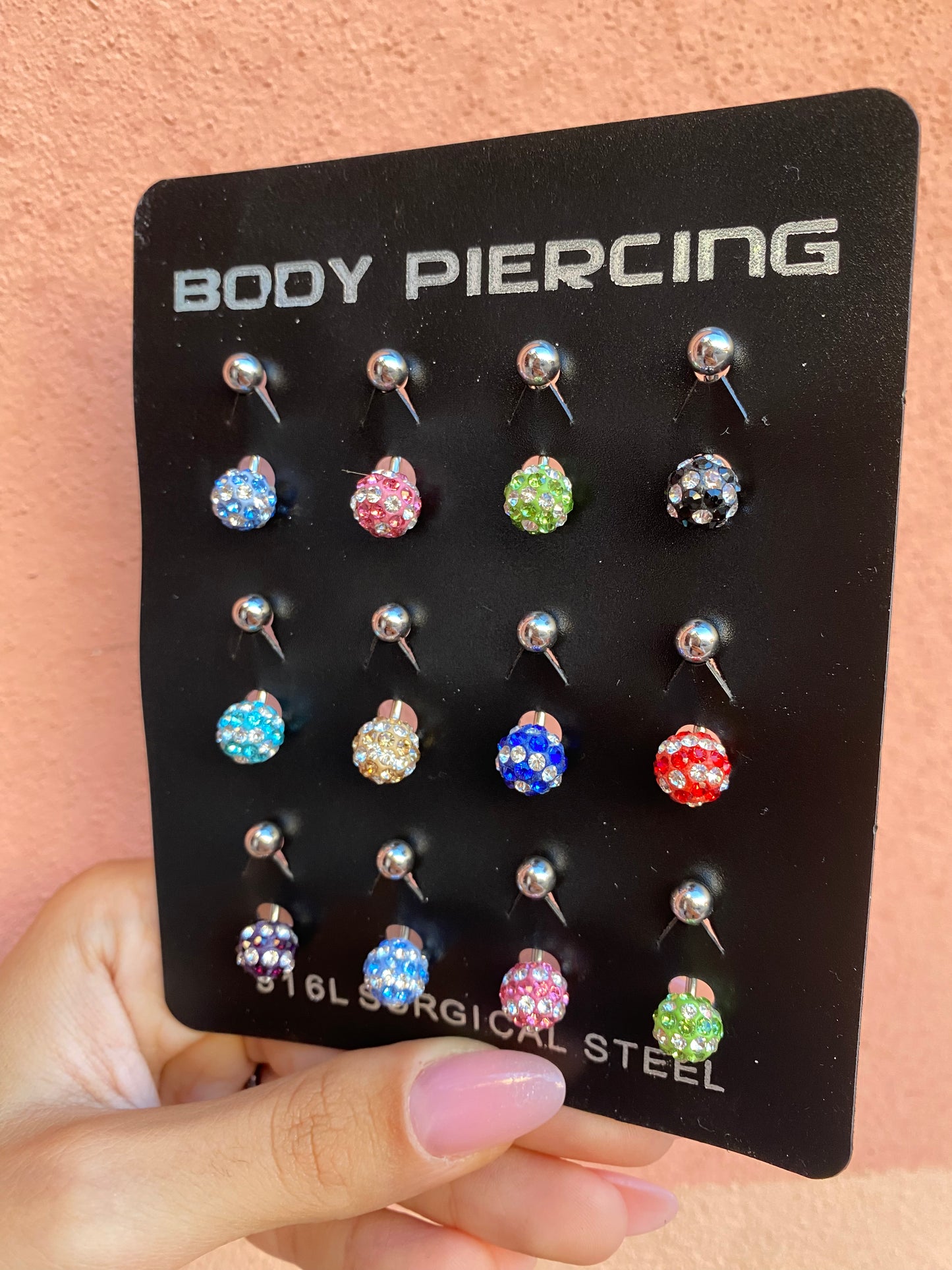 Piercing ombelico Pois