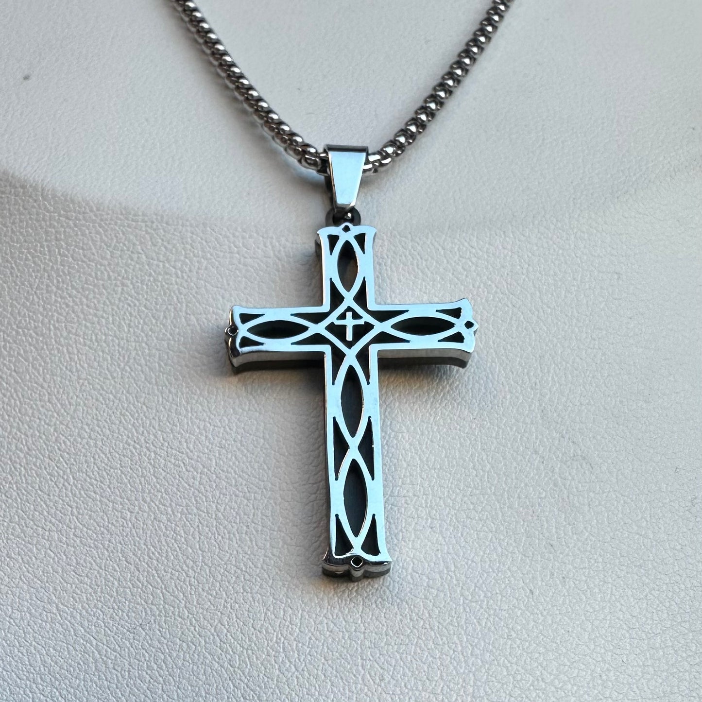 Collana croce Intreccio
