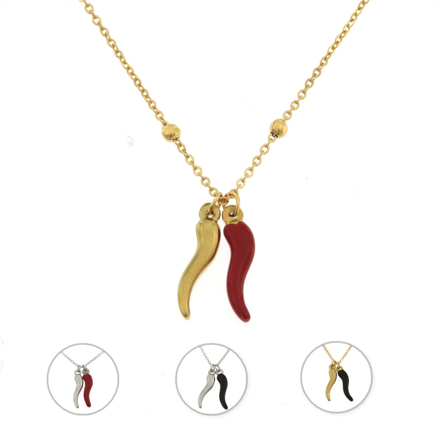 Collana Peperoncino doppio