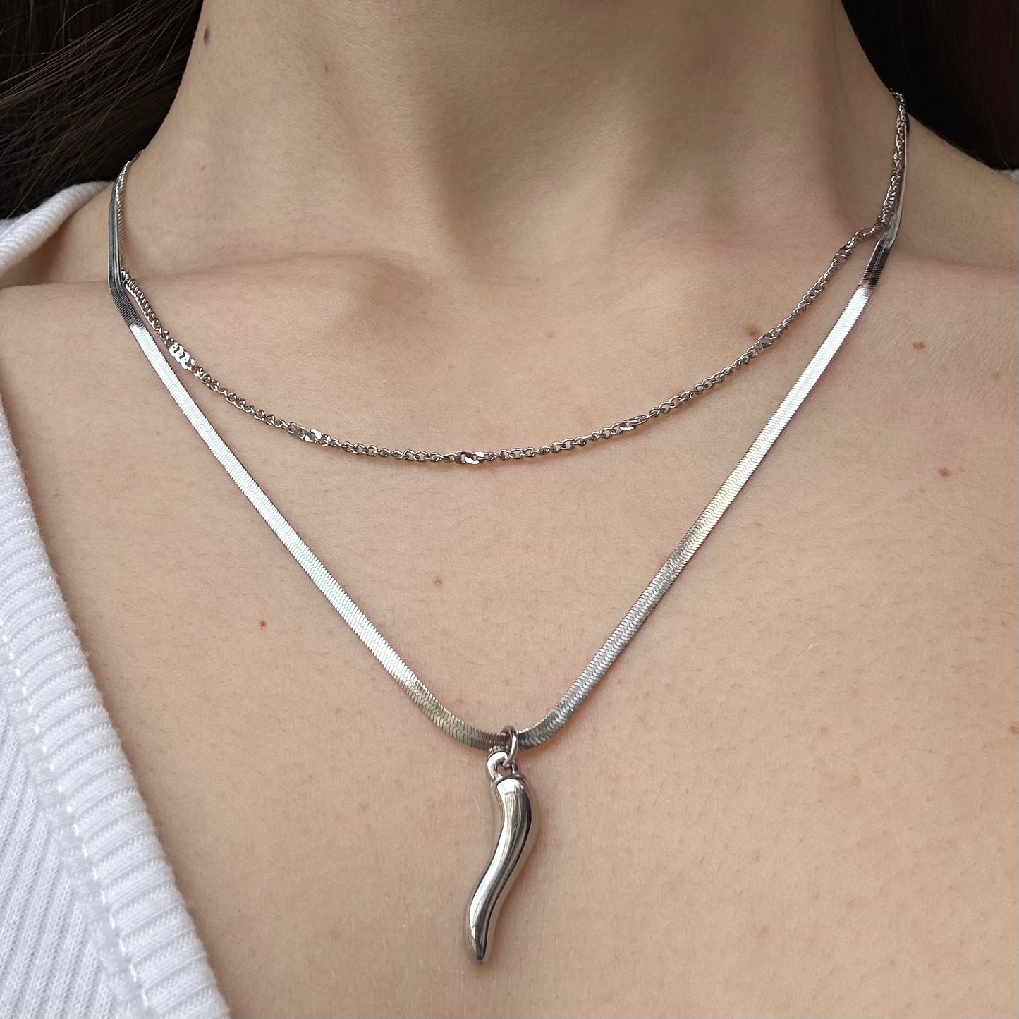 Collana Peperoncino doppio filo