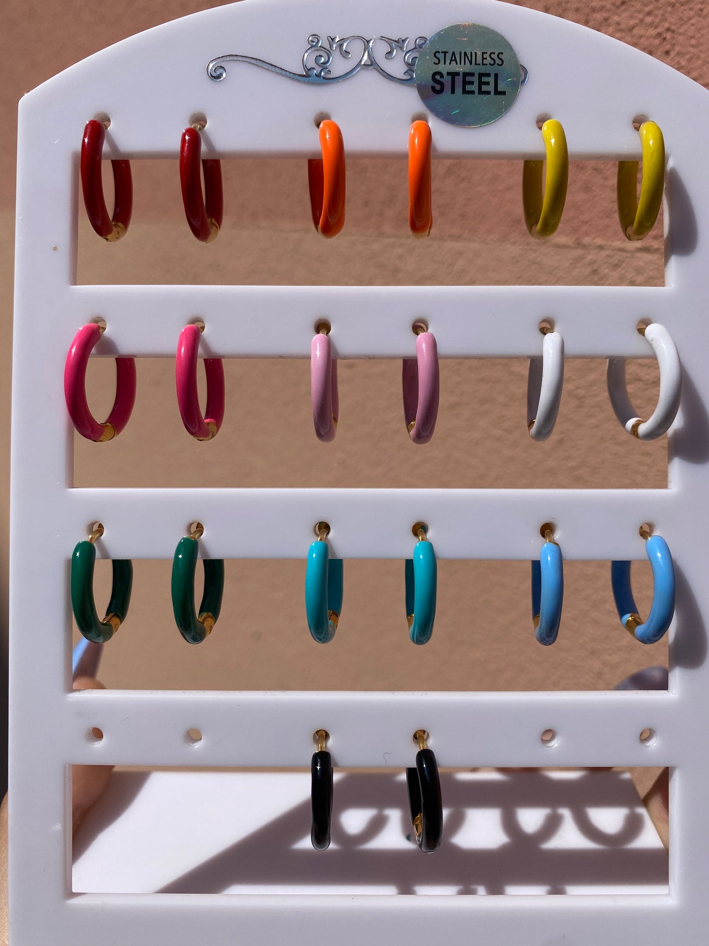 Mono-orecchini Color Hoops