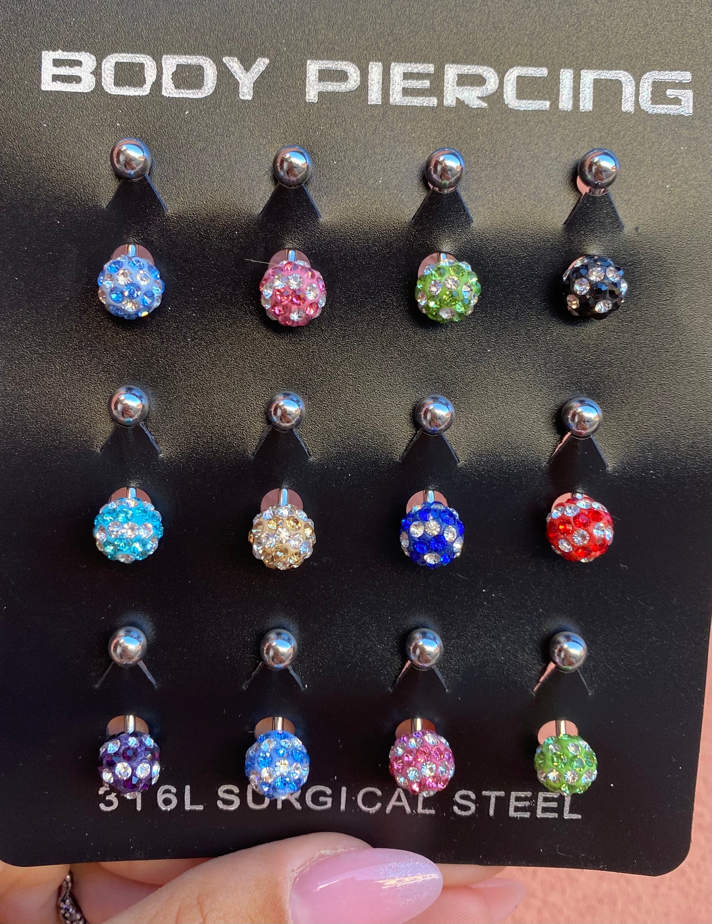 Piercing ombelico Pois