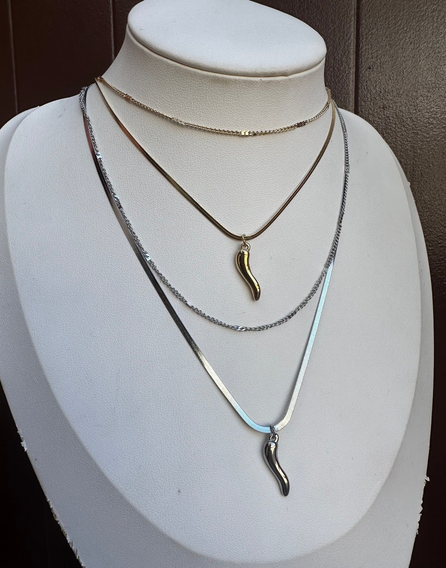 Collana Peperoncino doppio filo