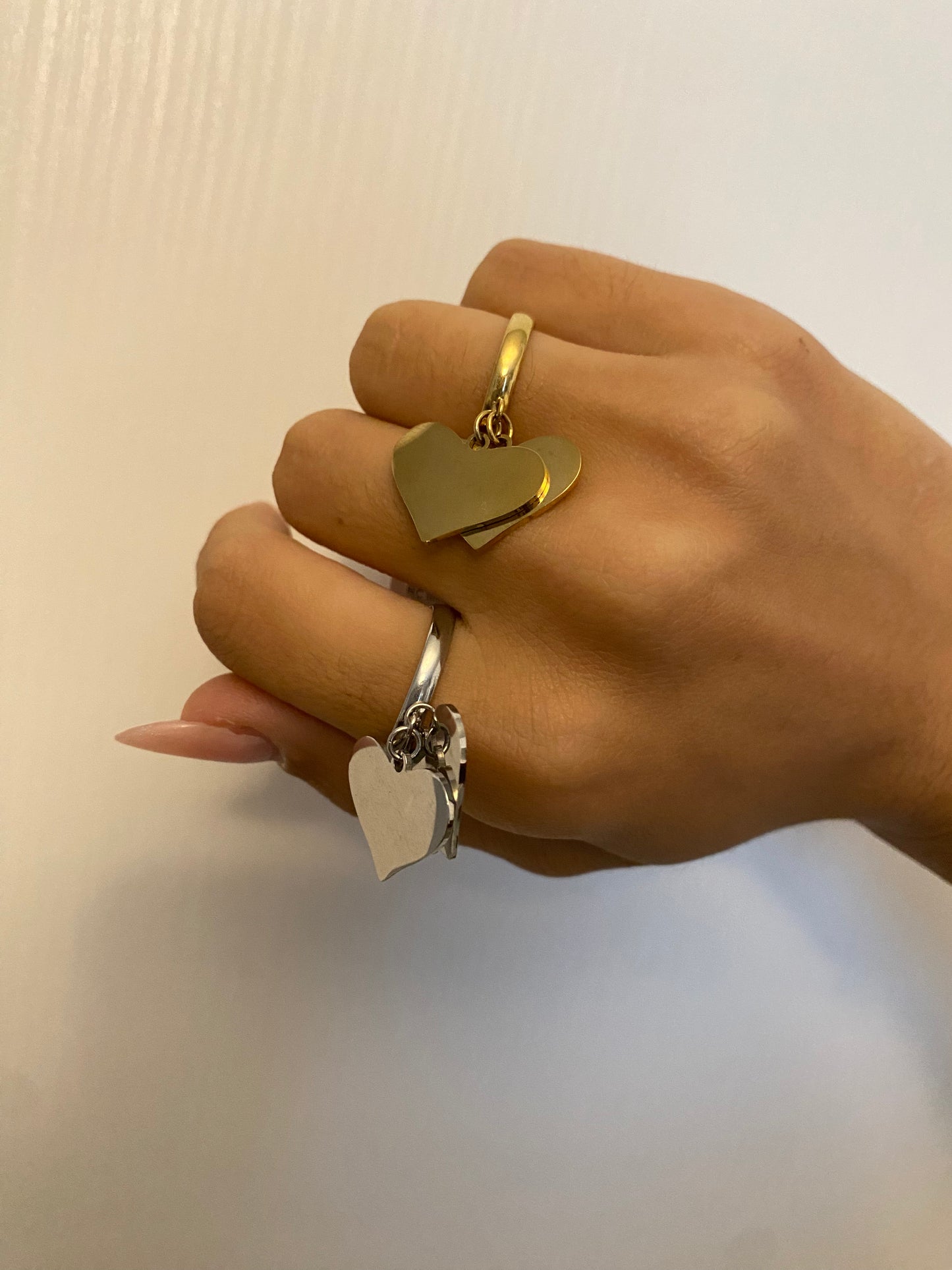 Anello Pendant cuori (2 modelli)