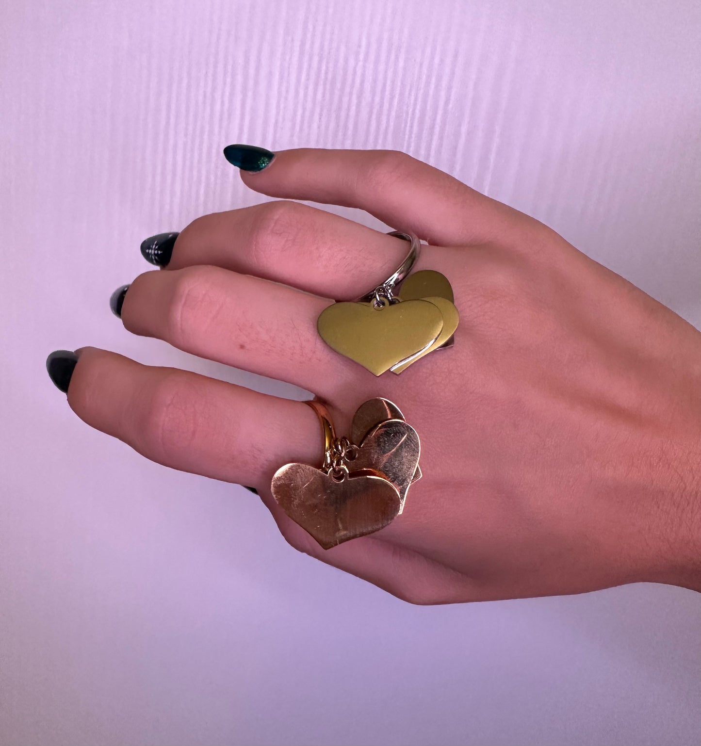 Anello Pendant cuori (2 modelli)