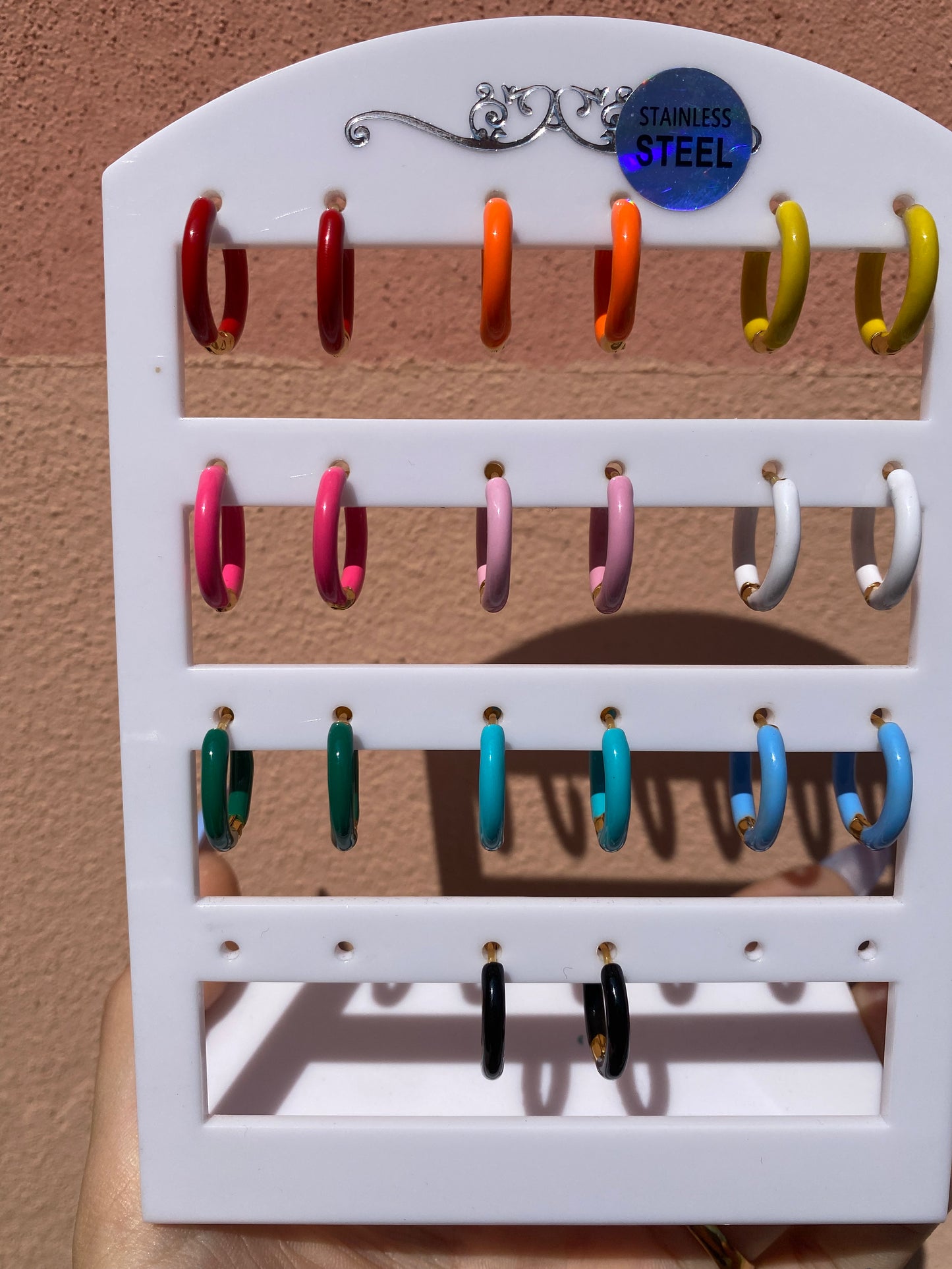 Mono-orecchini Color Hoops