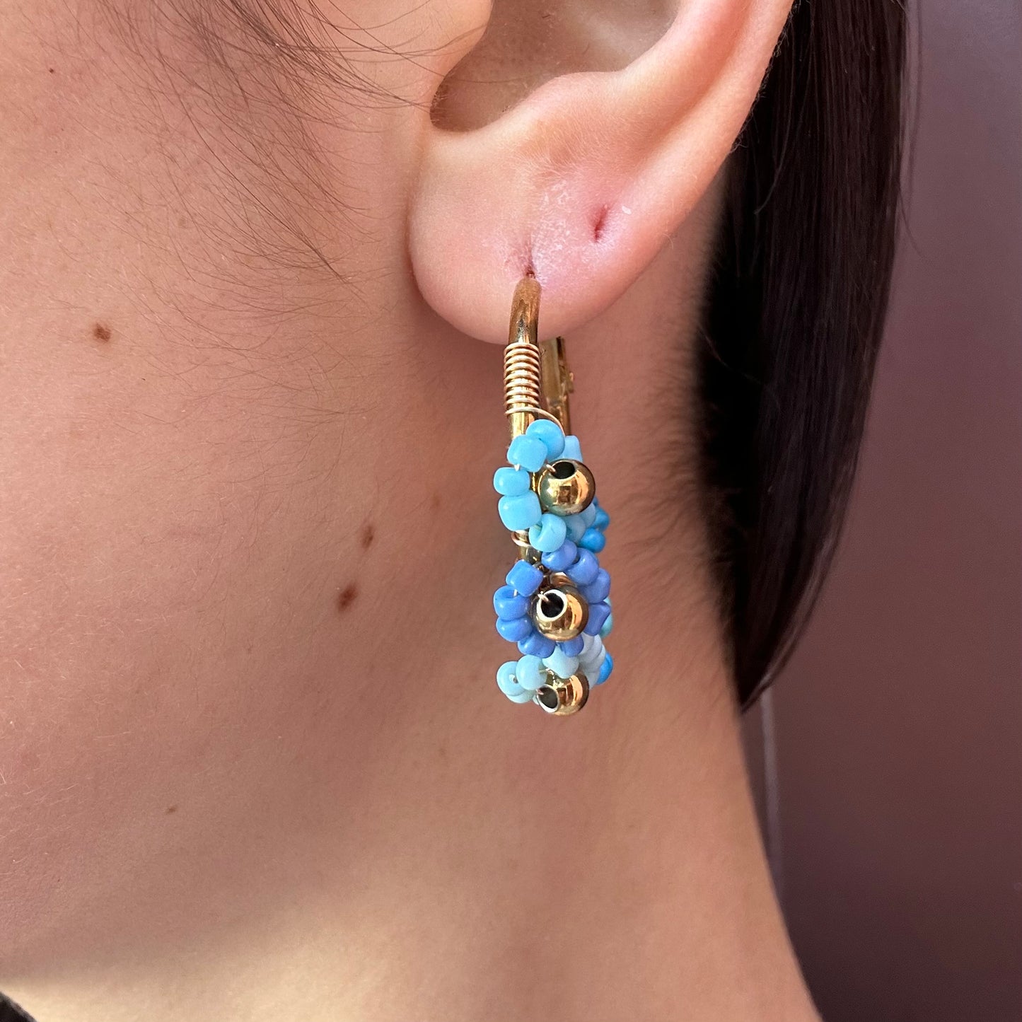 Orecchini Daisy a cerchio special edition