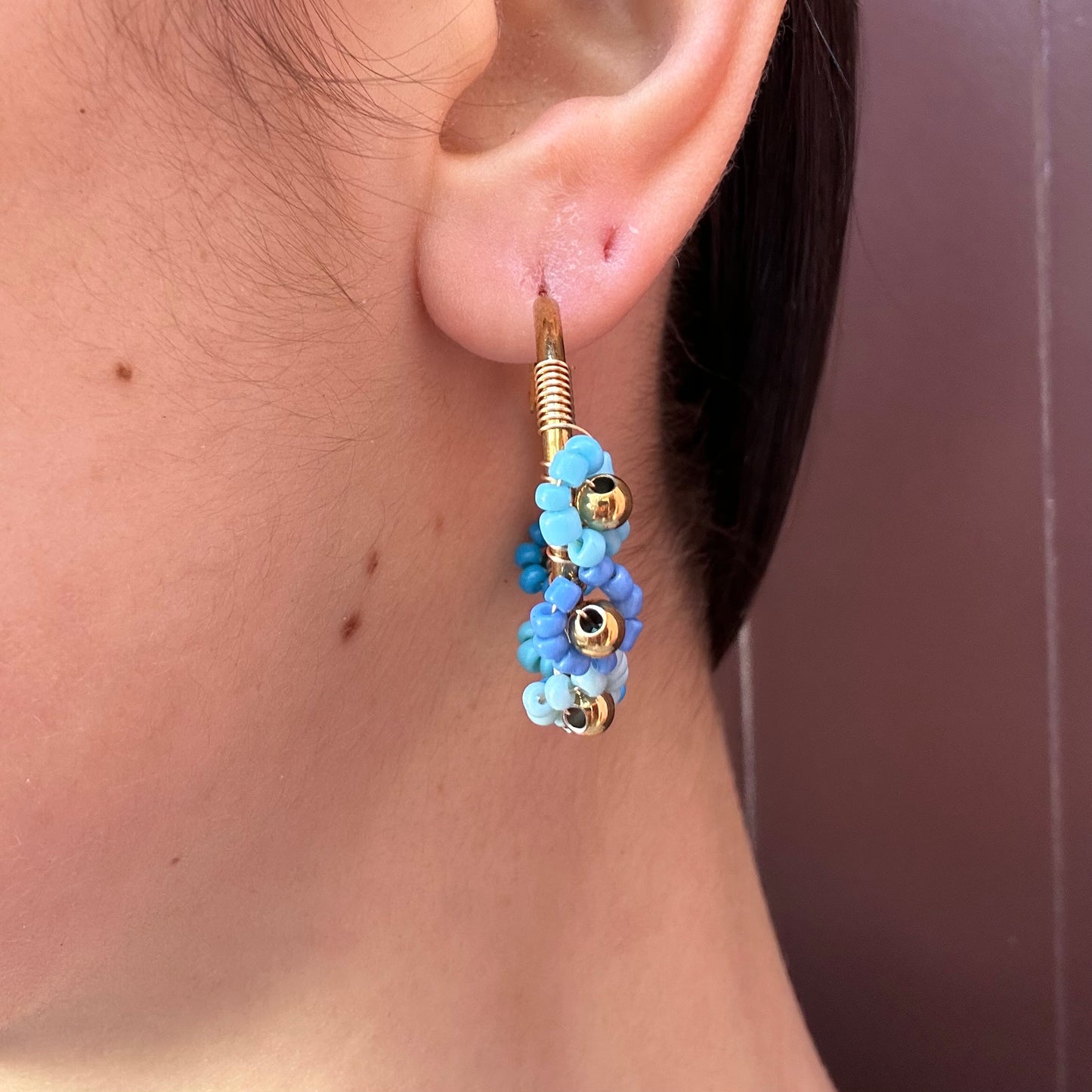 Orecchini Daisy a cerchio special edition