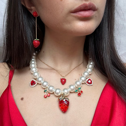 Collana Rosso Fragola