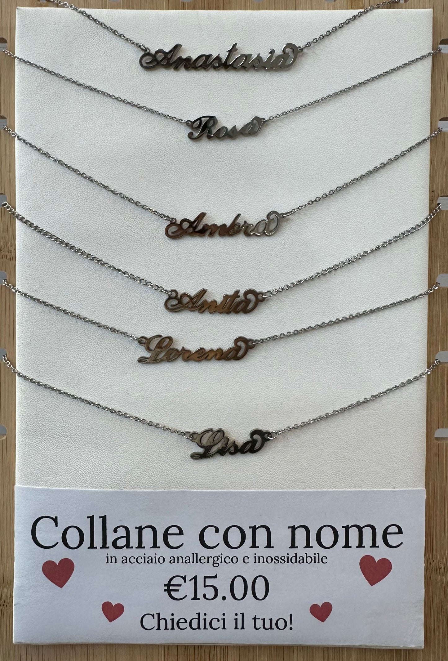 Collana con nome