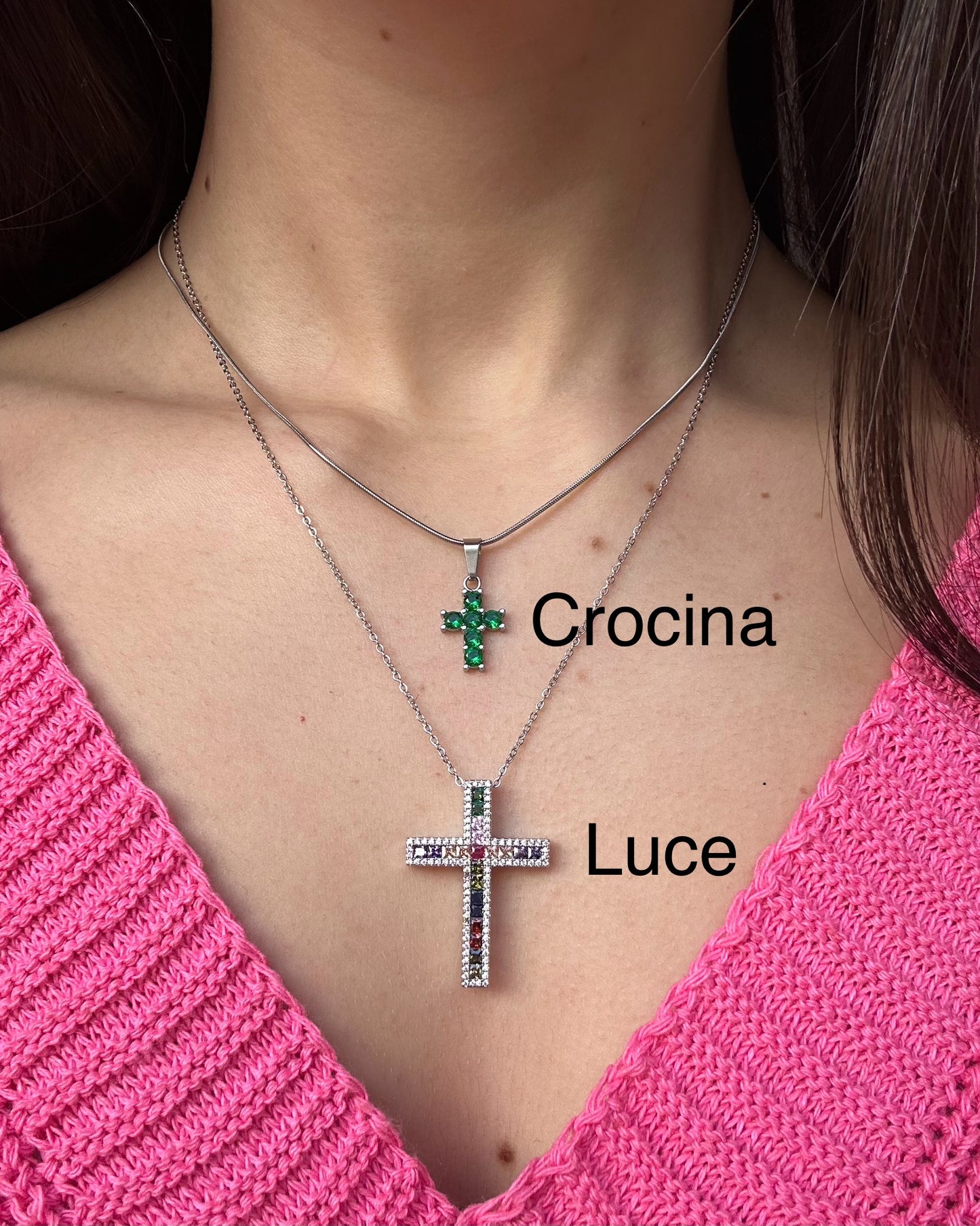 Collana croce Luce