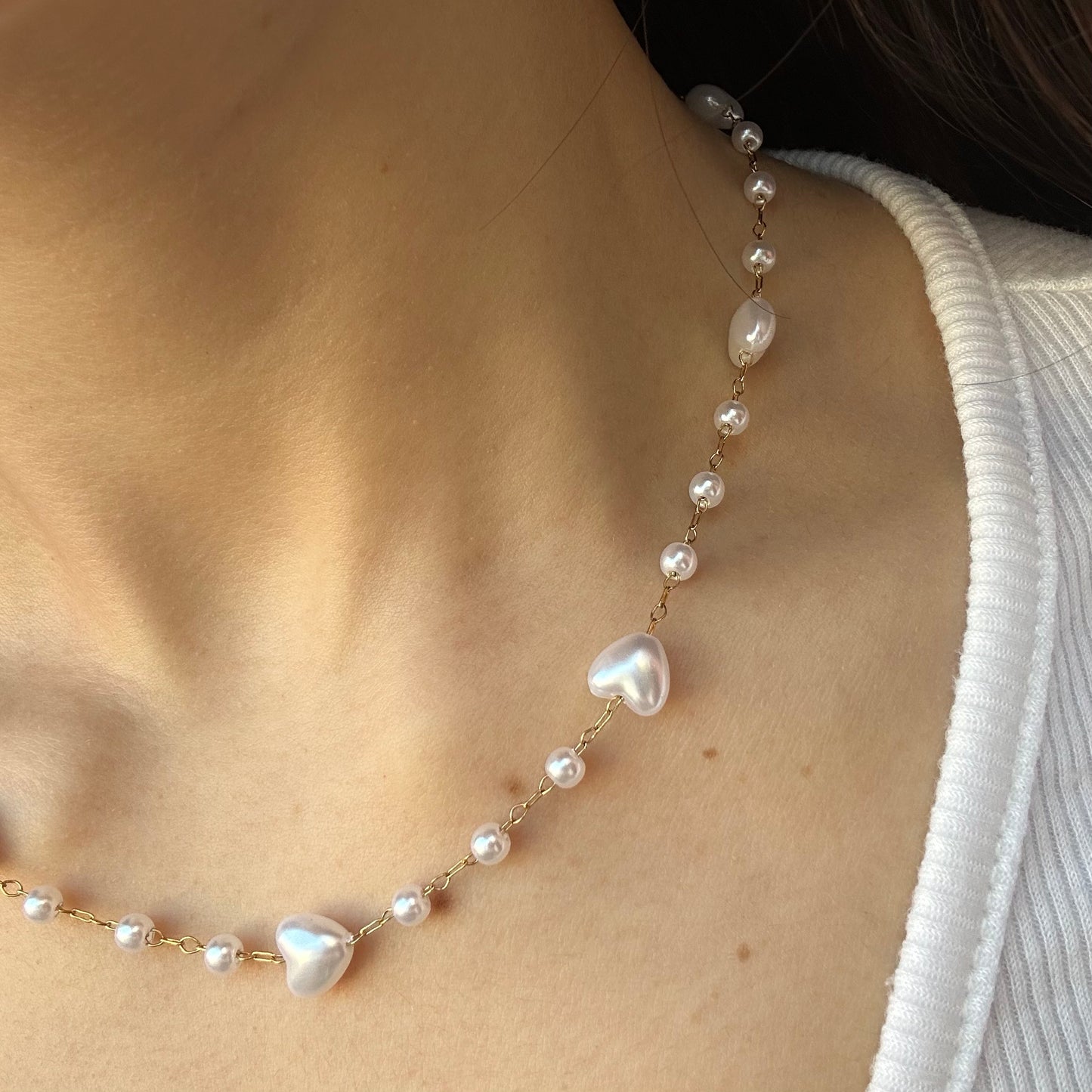 Collana Cuori di Perle