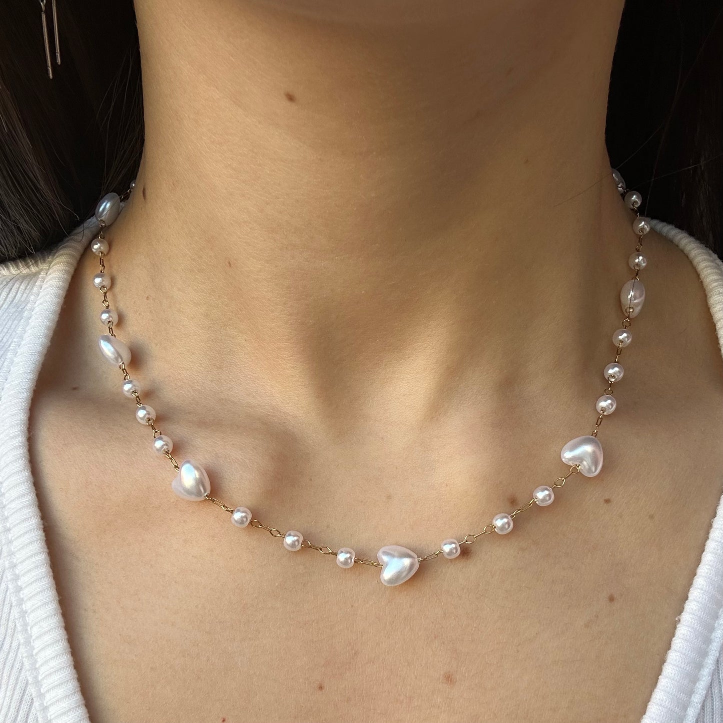 Collana Cuori di Perle