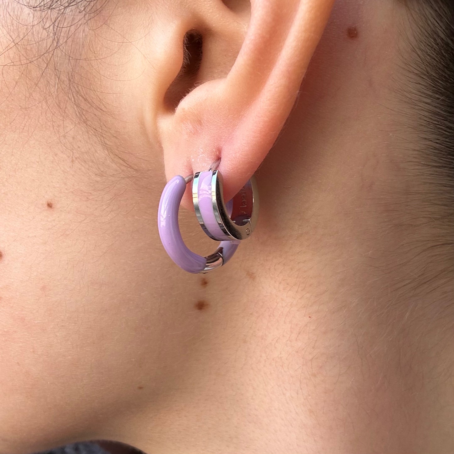 Mono-orecchini Pastel Hoops