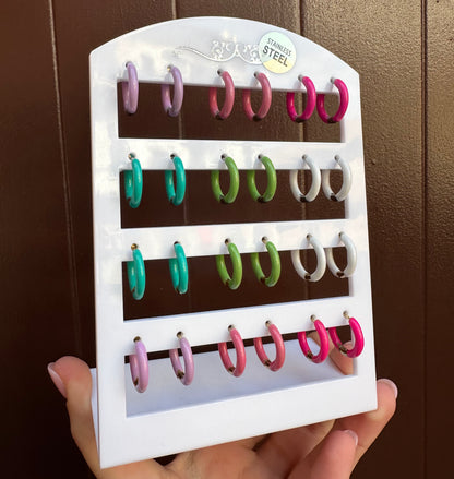 Mono-orecchini Pastel Hoops