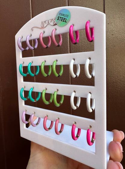 Mono-orecchini Pastel Hoops