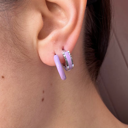 Mono-orecchini Pastel Hoops