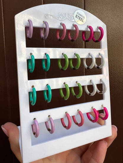 Mono-orecchini Pastel Hoops